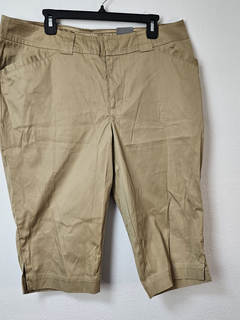Venezia Lane Bryant Khaki Bermuda Shorts Size 18 New
